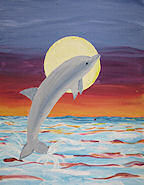 Dolphin at Sunset